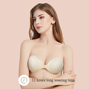 Muryobao Strapless Bra Self Adhesive Backless Bras Silicone Push up Bra for  Women, Beige, A : : Clothing, Shoes & Accessories