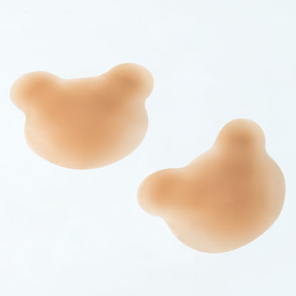 KISSSBOBO Women Nipple Covers Reusable Adhesive Silicone Nippleless Covers（two pair）