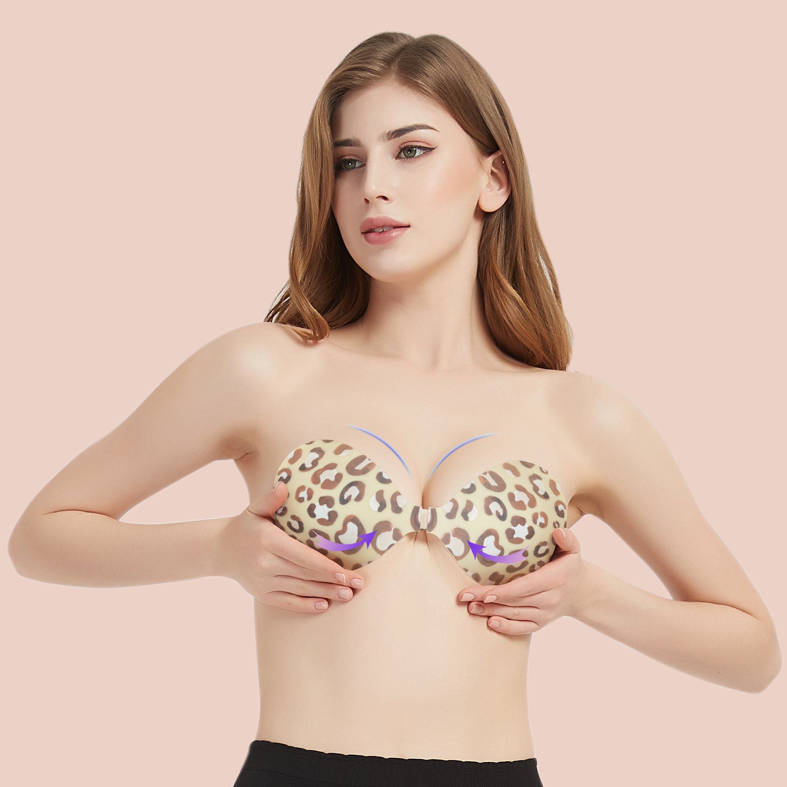 Fashion Patterned Silicone Strapless Adhesive Bra