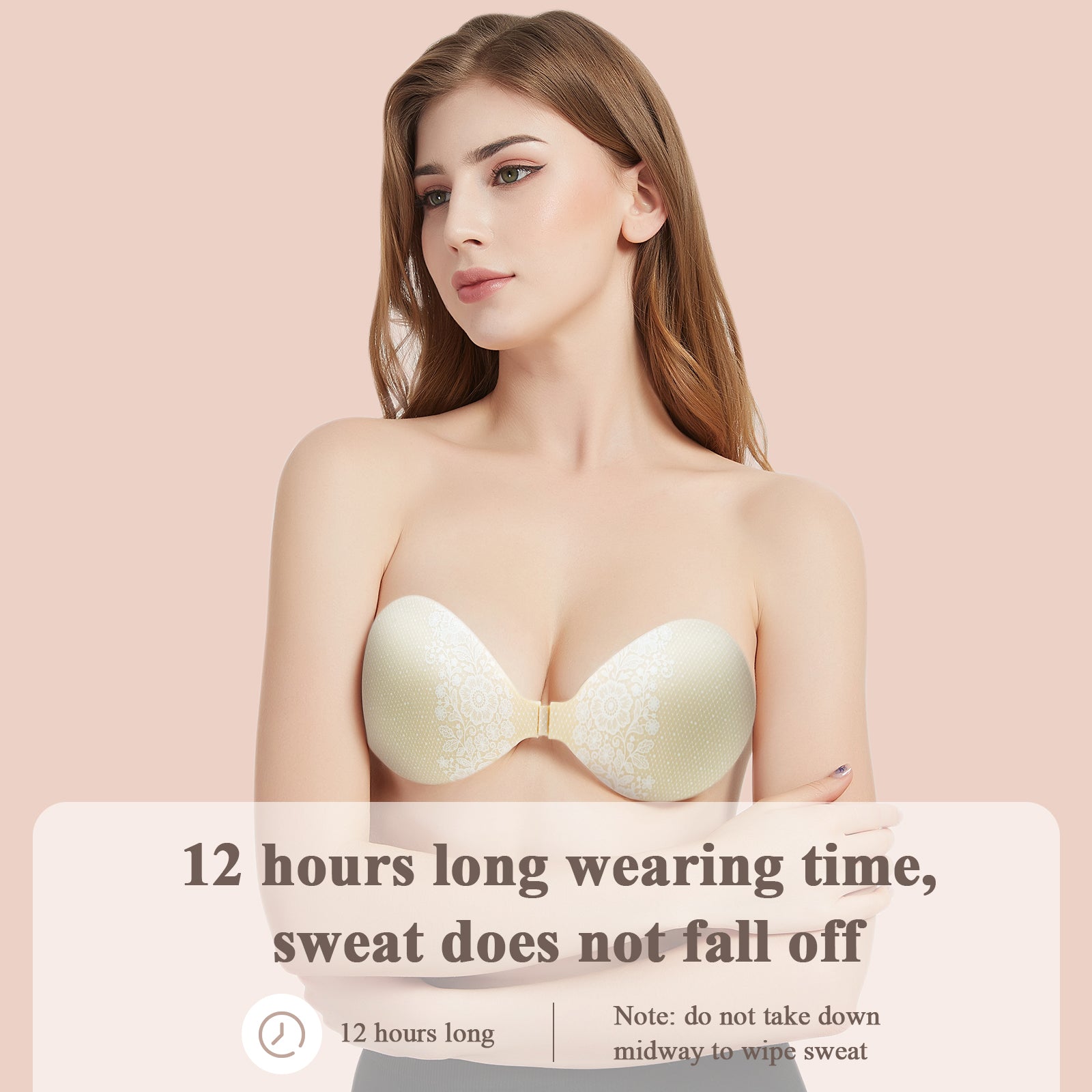 KISSBOBO Fashion Lace Breast Sticker Push-Up Invisible Strapless Underwear-3