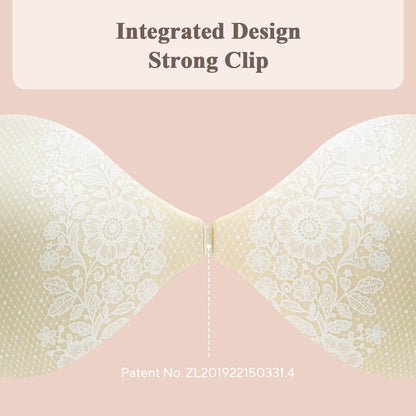 KISSBOBO Fashion Lace Breast Sticker  Push-Up Invisible Strapless Underwear
