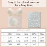 KISSBOBO Fashion Lace Adhesive Strapless Sticky Invisible Push up Reusable Silicone Gel Bra for Women for Backless Wedding Dress-5