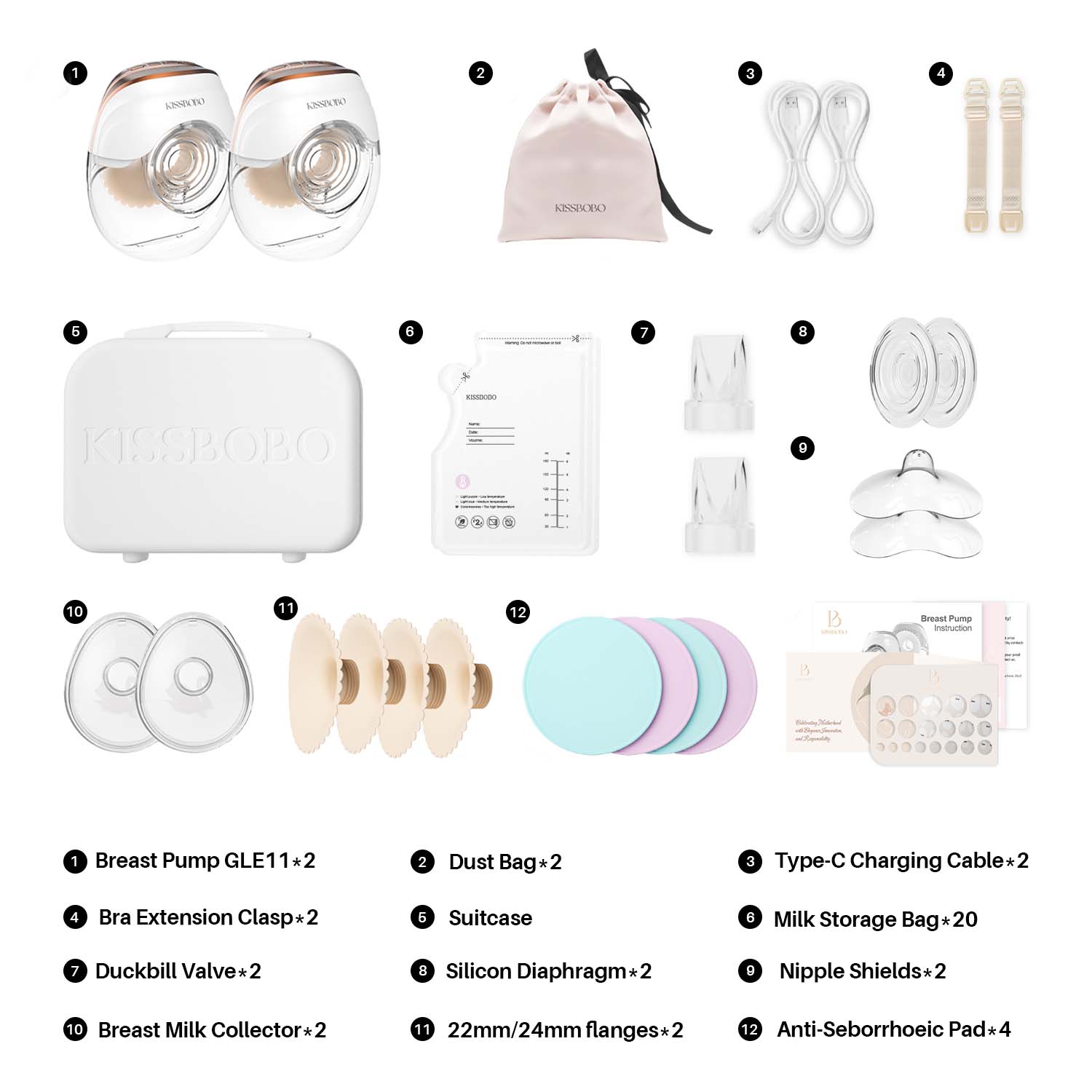 Brand New Hands-Free Breast Pump GLE11