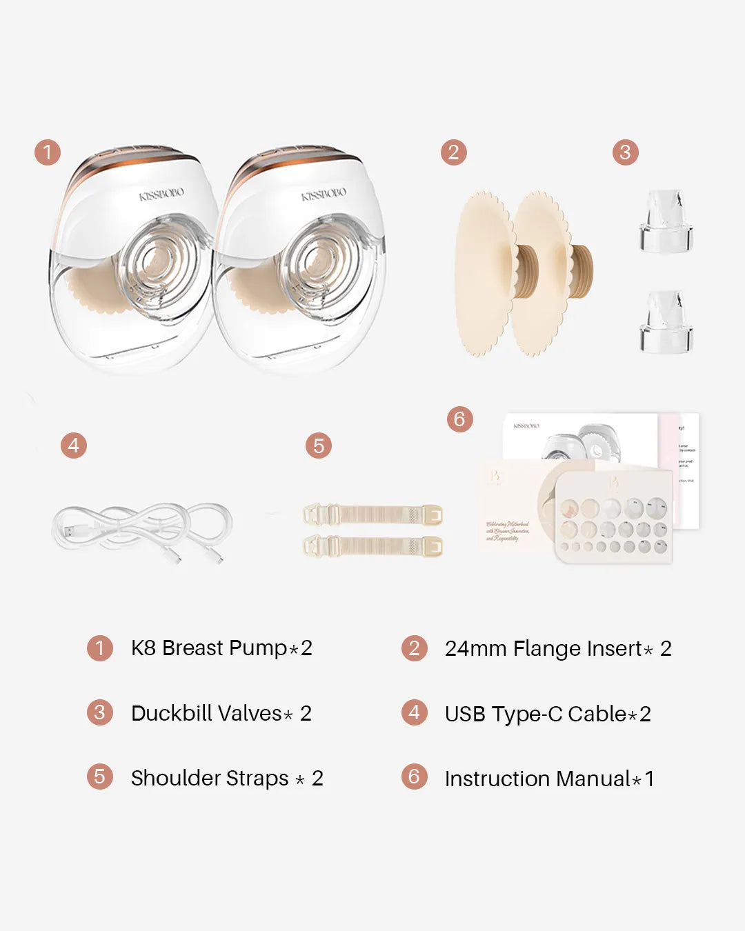 Wearable Breast Pump - K8