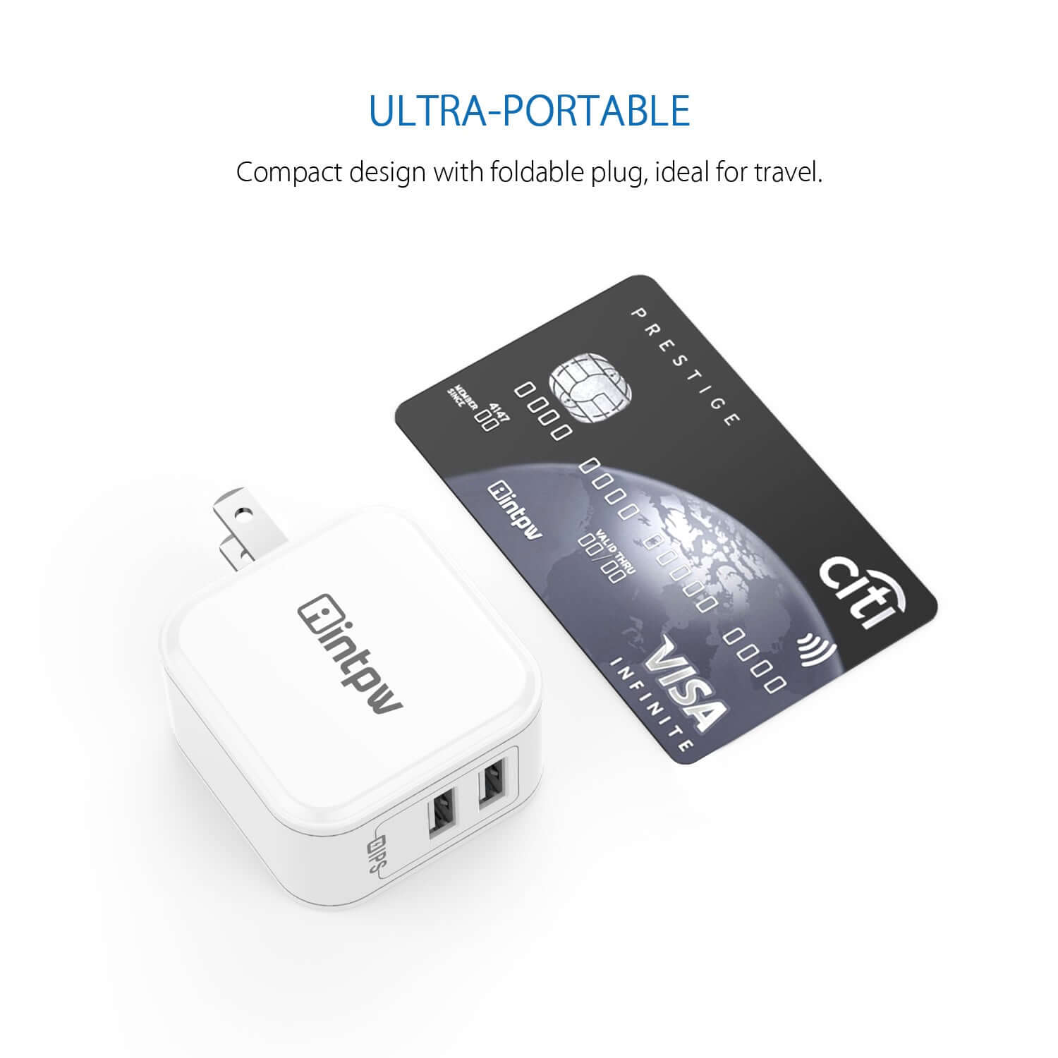 Foldable Dual USB Charger