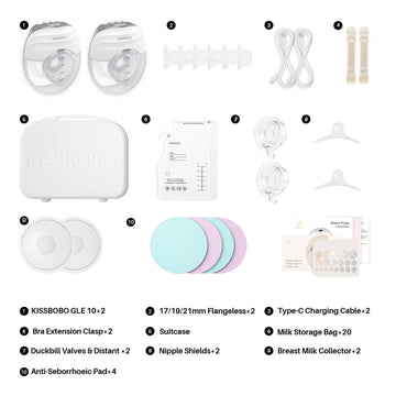 KISSBOBO GLE10 Double Breast Pump | Affordable & Portable