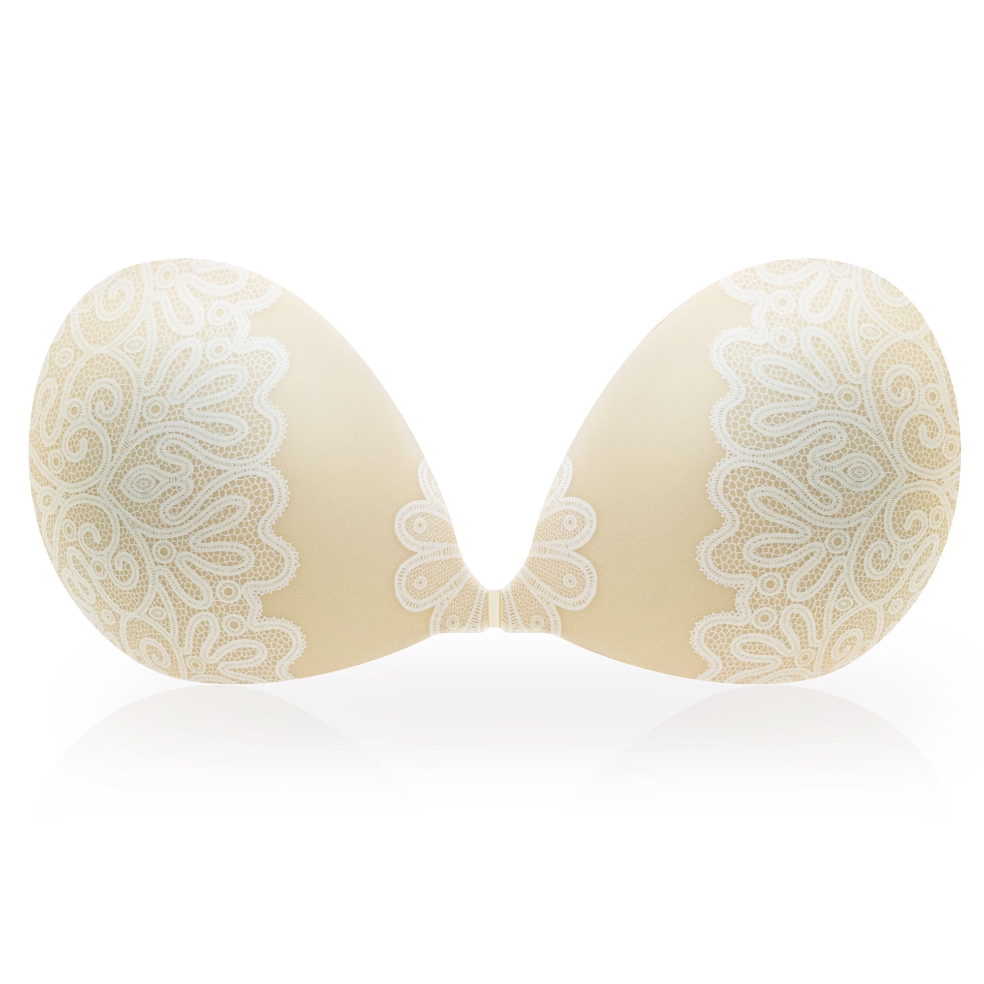Olivia Mark – Strapless Lace Up Invisible Silicone Push Up Sticky