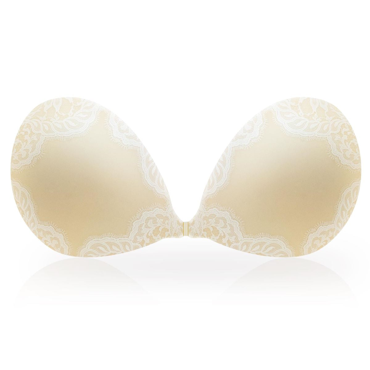 KISSBOBO Fashion White Lace Breast Sticker Women's Wedding Dress Invisible Strapless Underwear-6